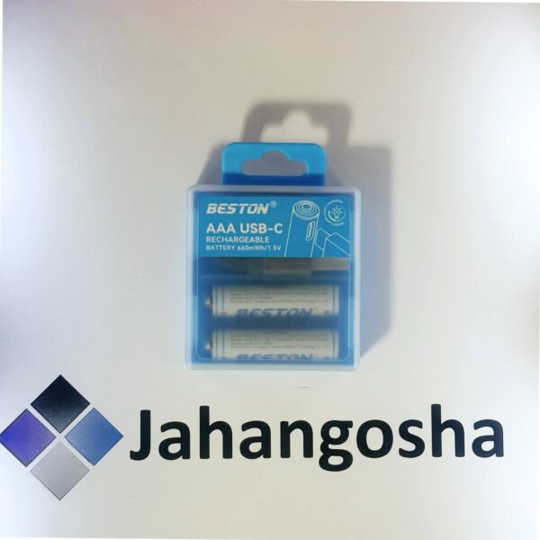 باتری نیم قلمی شارژی lithium یو اس بی خور 660 میلی وات ساعت بستون