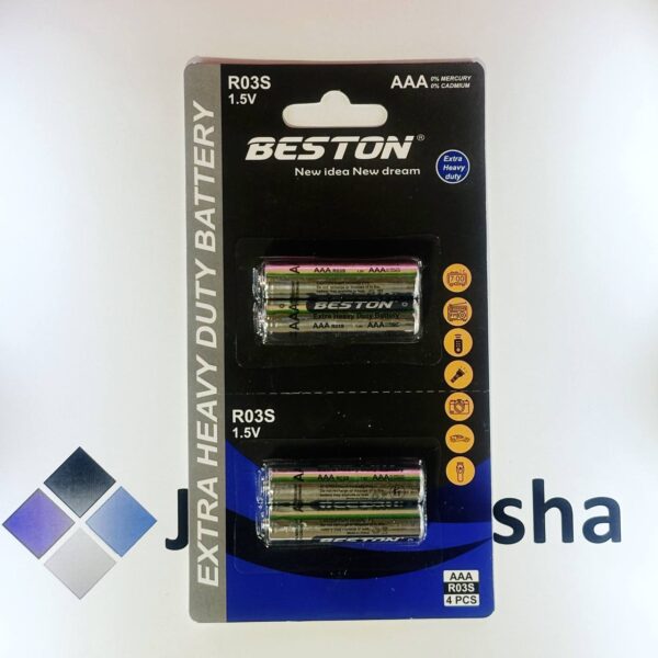 باتری نیم قلمی معمولی کارتی 4 عددی بستون