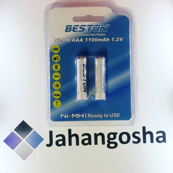 باتری نیم قلمی شارژی 1100 میلی آمپر Ni-MH بستون