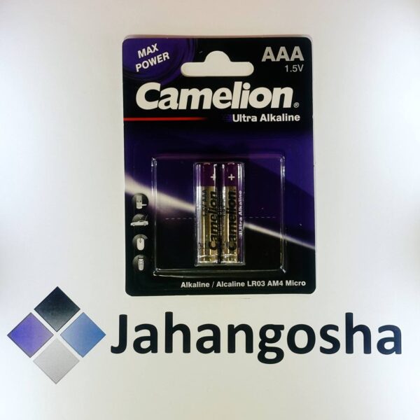 باتری نیم قلمی-AAA- اولترا آلکالاین ۲ عددی کملیون