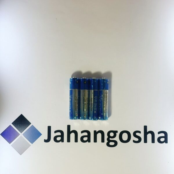 باتری نیم قلمی-AAA-شرینک ۴ عددی وریتی